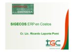 SIGECOS: ERP en Gestión de Costos